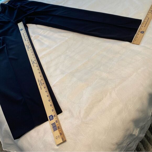 Escada 100% Wool Trouser Pants Pleated Pockets Straight Leg SZ 44 EU (14 US) - Picture 8 of 9